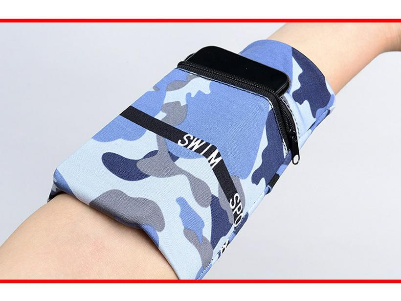 Universal Sports Arm Bag for Mobile Phones - Men's and Women's Outdoor Wrist Strap Sleeve.