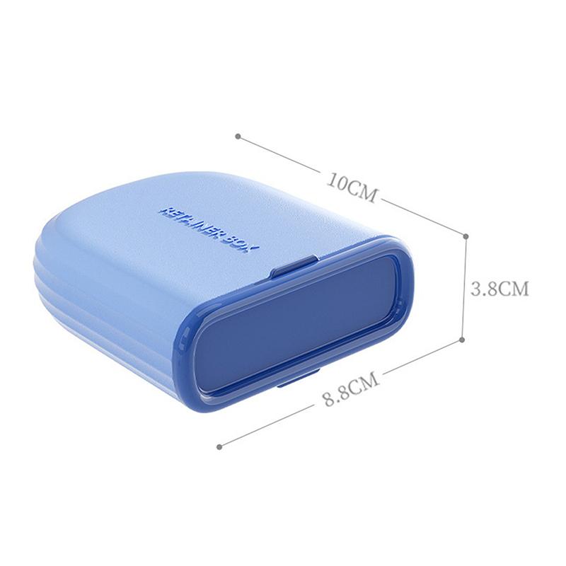 1pc Sleek Portable Invisible Orthodontic Case Sealed Storage For Travel-Friendly Braces & Retainers, No Batteries Required