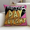 Pop MMaroon 5S Cushion Cover Breathable and skinfriendly linen pillowcase square removable and washable cushion