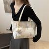 Fashionable Tote Bag, Korean Trendy Sweet Single-shoulder Bag for Ladies, Casual Commuting Versatile Handbag