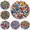 Красочные буквы свободные бусины кулон унисекс для изготовления ювелирных изделий конфетный цвет 50 шт 6/7 мм ожерелье браслет акрил DIY ремесла