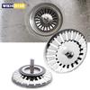 84mm Kitchen Sink Strainer Drains Filter Plug Stainless Steel Drain Waste Stopper Floor Drain Bathroom Hair Stoppers
