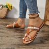 Женские минималистичные сандалии-стринги, новые модные сандалии на плоской подошве, летняя уличная женская обувь для пляжного отдыха и отдыха, женская обувь