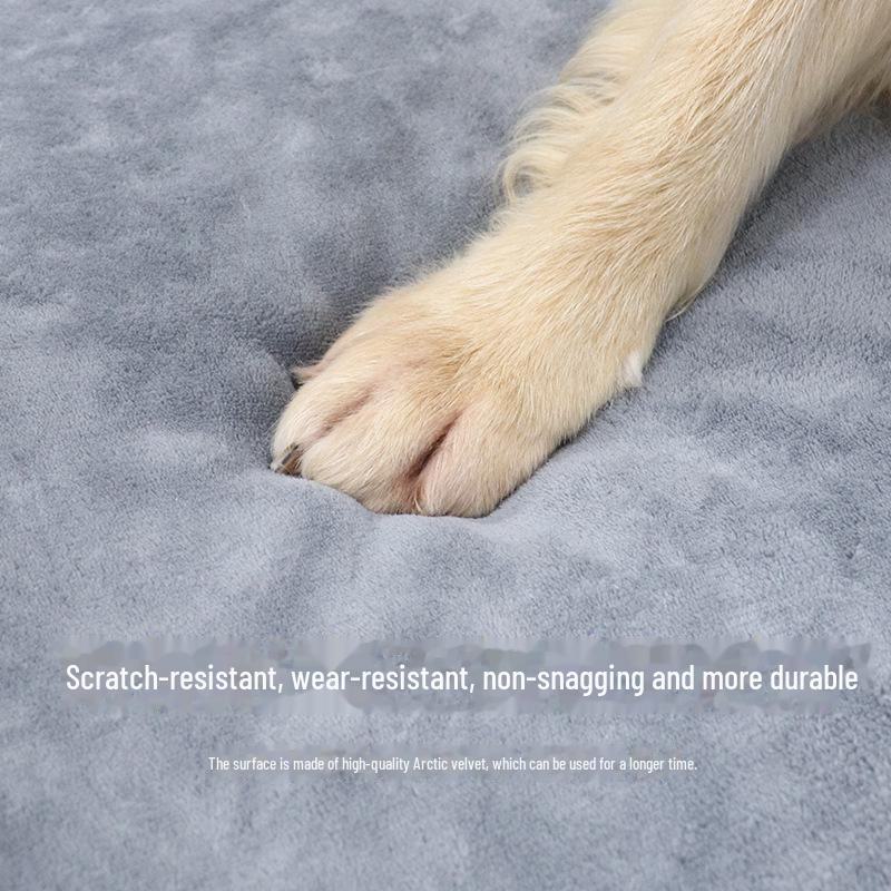 Всесезонный домик для домашних животных: Съемная и моющаяся лежанка для кошек и собак со специальным ковриком.