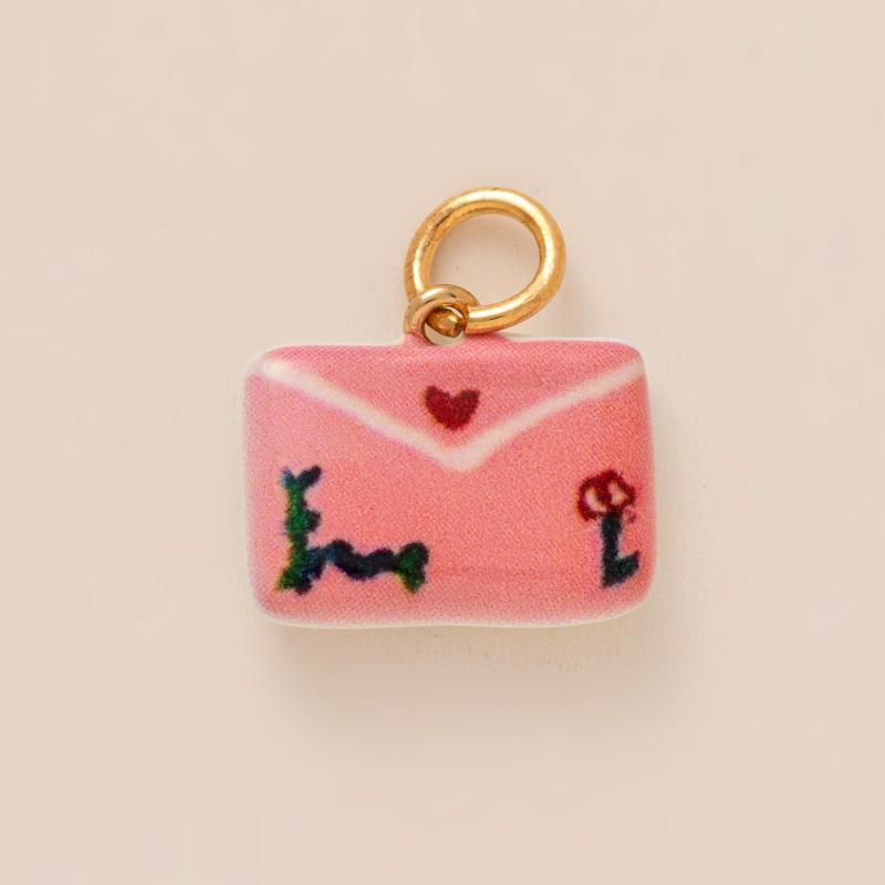 Красочный дофаминовый кулон Цветок Фрукт Любовь Ракушка Капля масла Печатный кулон Тренд DIY Шармы Аксессуары для изготовления ювелирных изделий