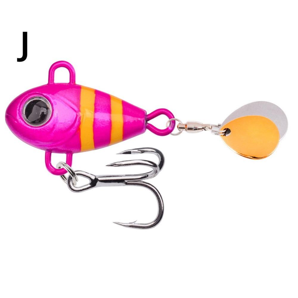 2 шт. Колеблющиеся блесны с вибрацией VIB Вращающийся хвост Ложка Рыболовная приманка Подледная рыбалка