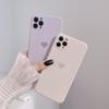 Ins Korea Heart Phone Case For Iphone 11 Pro Max 7 8 Plus Cover Purple Soft Silicone For Iphone X Xr Xs Max 12 13 Promax Mini