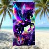 Seaside Microfiber Beach Towel, Water-Absorbing Quick-Drying Double-Sided Velvet Printed Bath Towel