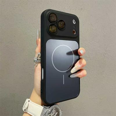 Модный матовый нано чехол для телефона MagSafe для iPhone 17 Pro Max 17 Air 16 15 14 13 12 11 Pro Max Магнитная беспроводная зарядка Бронированный чехол