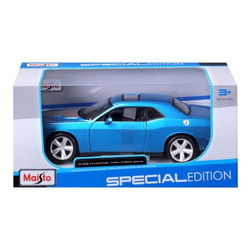 Maisto 1/24 Scale Diecast Model Dodge Challenger SRT8 2008 Blue (31280 BU)