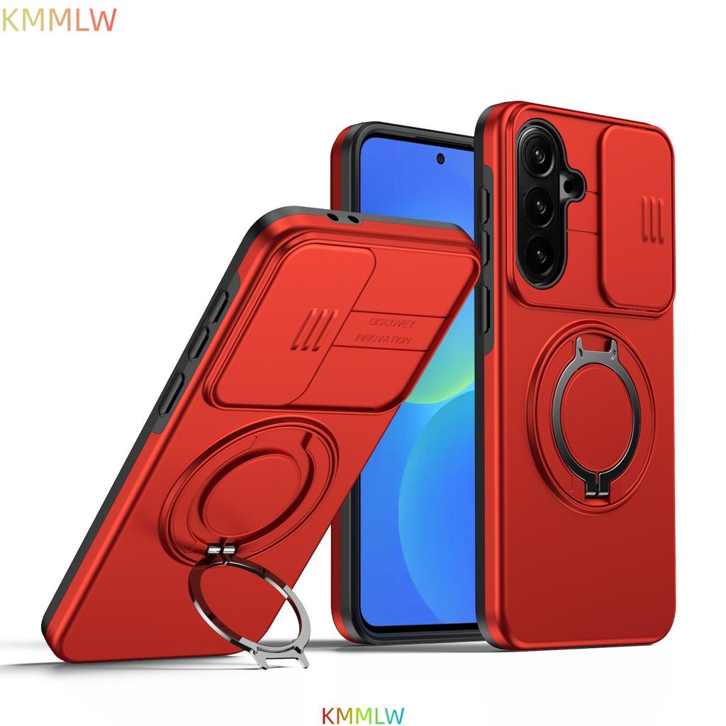Роскошный противоударный чехол-броня для Samsung Galaxy A57 A56 A36 A26 A06 A54 A14 С магнитной подставкой-держателем Защита объектива Ударопрочный чехол