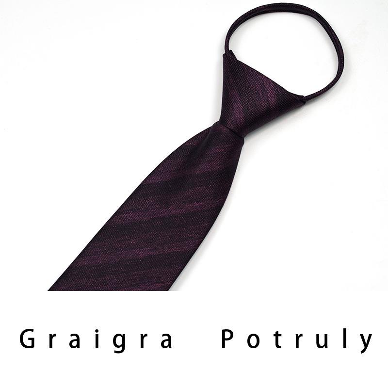 Qiandongge Suit And Tie Men'S Striped 8Cm Casual Tie Coffee Gray Dark Green Retro Work Plaid