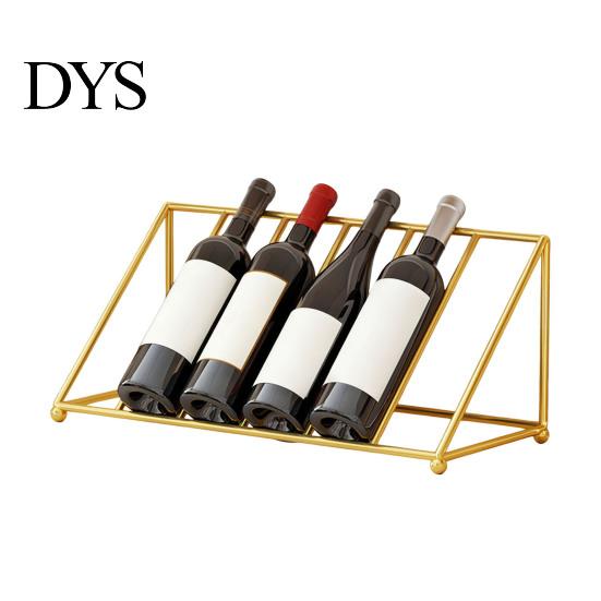 Decorative Wine Display for Restaurant Liquor Bottle Shelf, Tilted Iron Art Rack, Modern Rack Countertop Style Holder, Home Bar Kitchen And