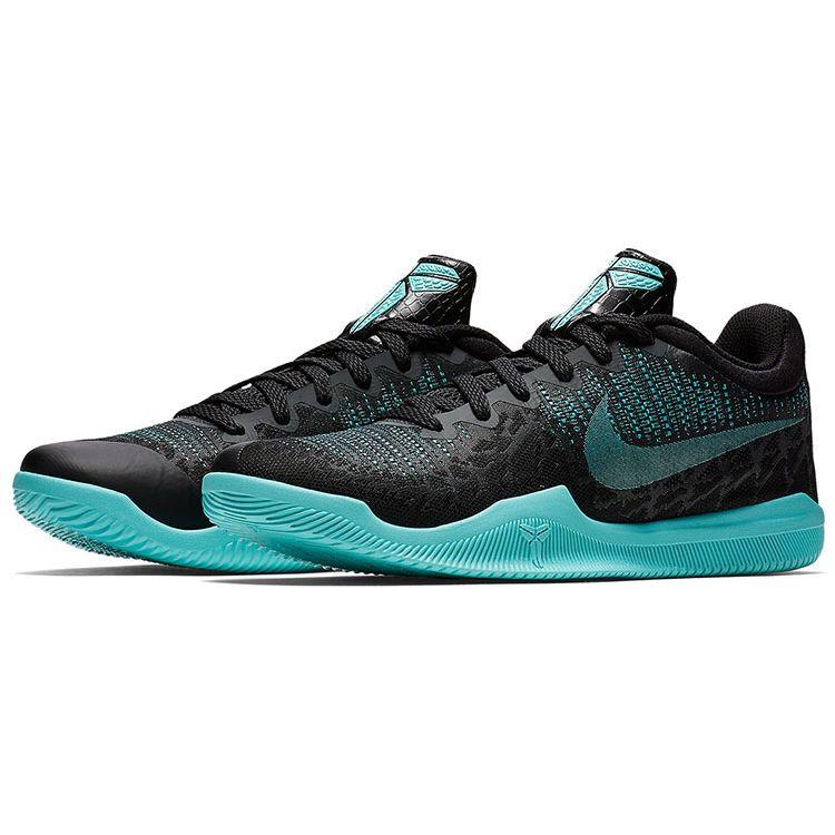 Nike Mamba Rage Trendy Comfortable Fabric Shock Absorption Non-Slip Wear-Resistant Low-Top Basketball Shoes Men sneaker Black Blue AJ7830-004
