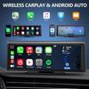 Беспроводной экран CarPlay с видеорегистратором 2K, 8,1-дюймовая портативная автомобильная магнитола с сенсорным экраном, CarPlay и Android Auto, камера заднего вида 1080P, голосовое управление,