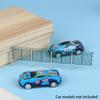 Защитный забор с колоннами масштаба H0 Модель для DIY Строительство забора Стена Песочный стол Железнодорожная сцена Диорама Набор
