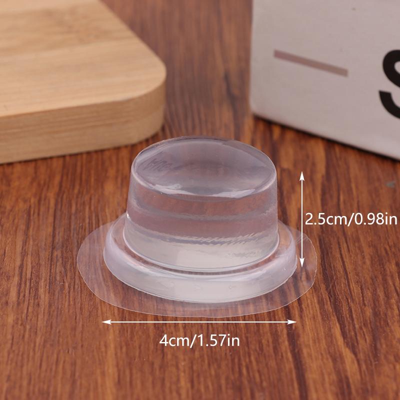 1/3/5PCS Transparent Silicone Door Stopper No Drill Anti Bump Pad For Office Home Safety Protection Dodgers Door Stop