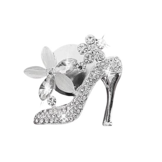 Автомобильный зажим для вентиляционного отверстия. Стильная обувь на высоком каблуке с искусственными кристаллами. Легко устанавливается. Украшение салона автомобиля.