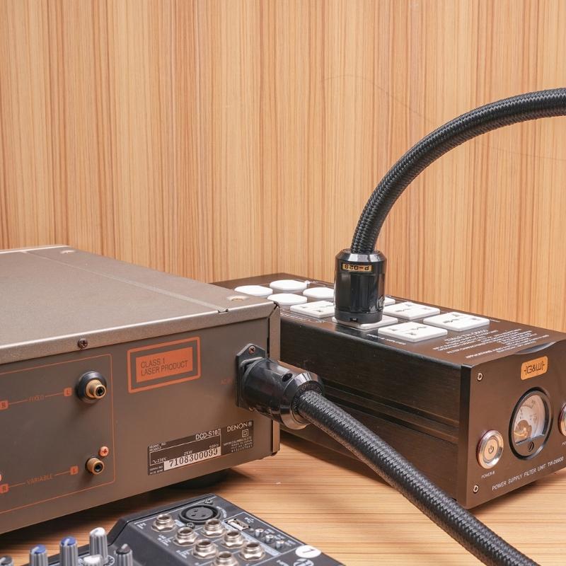 Аудиофильский Hi-Fi силовой кабель 12 AWG Кабель питания 12 AWG для США Разъем 125 В 15 А 3-контактный силовой кабель для колонки сабвуфера