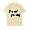 Men's 100% Cotton Crew Neck Short Sleeve T-Shirt, The Eyes Chico They Never Lie Art Graphic Print Casual Comfortable Tee For Daily Wear