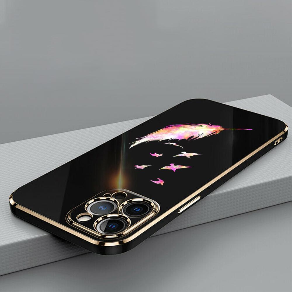 N76 Мягкие чехлы для телефонов из ТПУ с покрытием «бабочка» для Samsung A54 A13 A14 S24 Plus S23 Ultra S20 S21 FE A55 A05 A52s, противоударный чехол