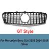 For Mercedes-Benz GLA Class X156 2014-2016 Front Bumper Grille GT Diamond Style GLA200 GLA250 GLA260 ABS Car Styling