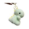 Cute Cartoon Dinosaur Plush Key Holder Fluffy Stuffed Animal Keyring Pendant