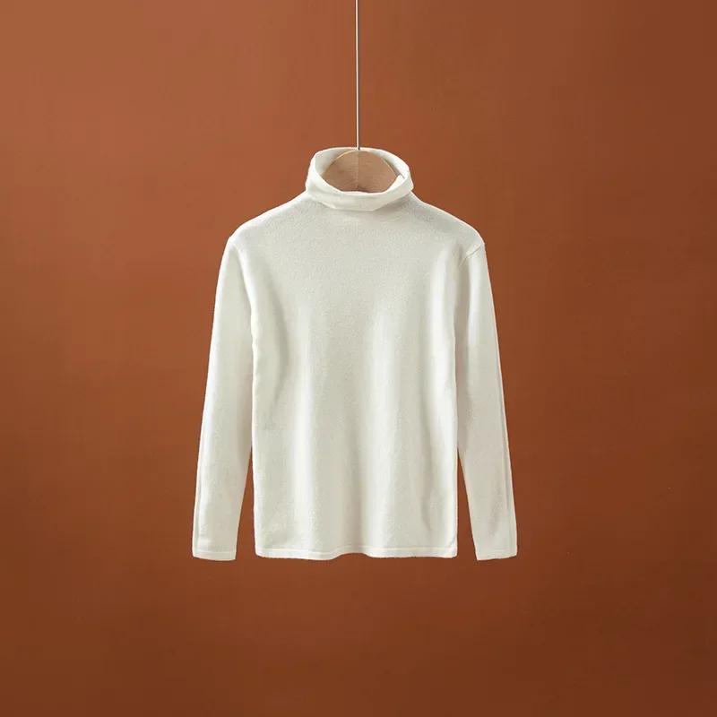 Трикотаж для детей, майка с полувысоким воротом, осень-зима 2024, майка для мальчиков и девочек, внутри, длинный рукав, детские топы, одежда