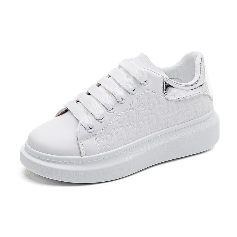 Little White Shoes Women's Spring New Student Casual Women's Shoes Versatile Sports Shoes Thick Baseplate Shoes