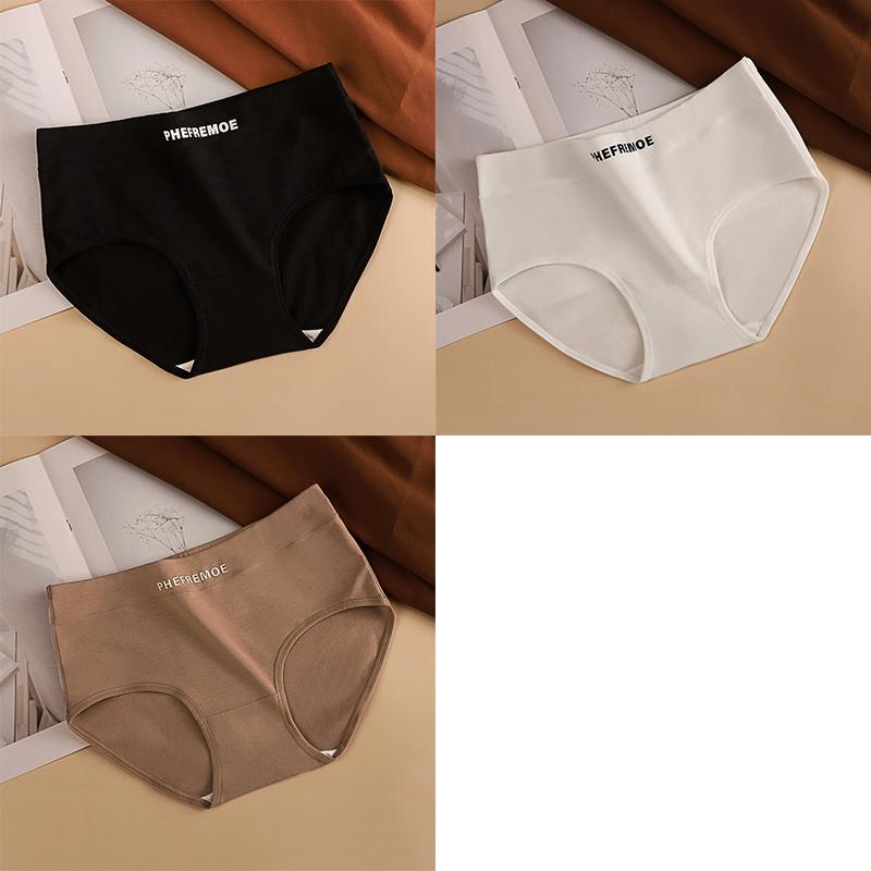 1/3 PCS Low Waist Cotton Underwear Women's Abdomen Control Briefs Girls Triangle Shorts Comfortable Panties