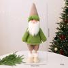 Reindeer Snowman Doll With Green Scarf Xmas Festive Decoration For Home