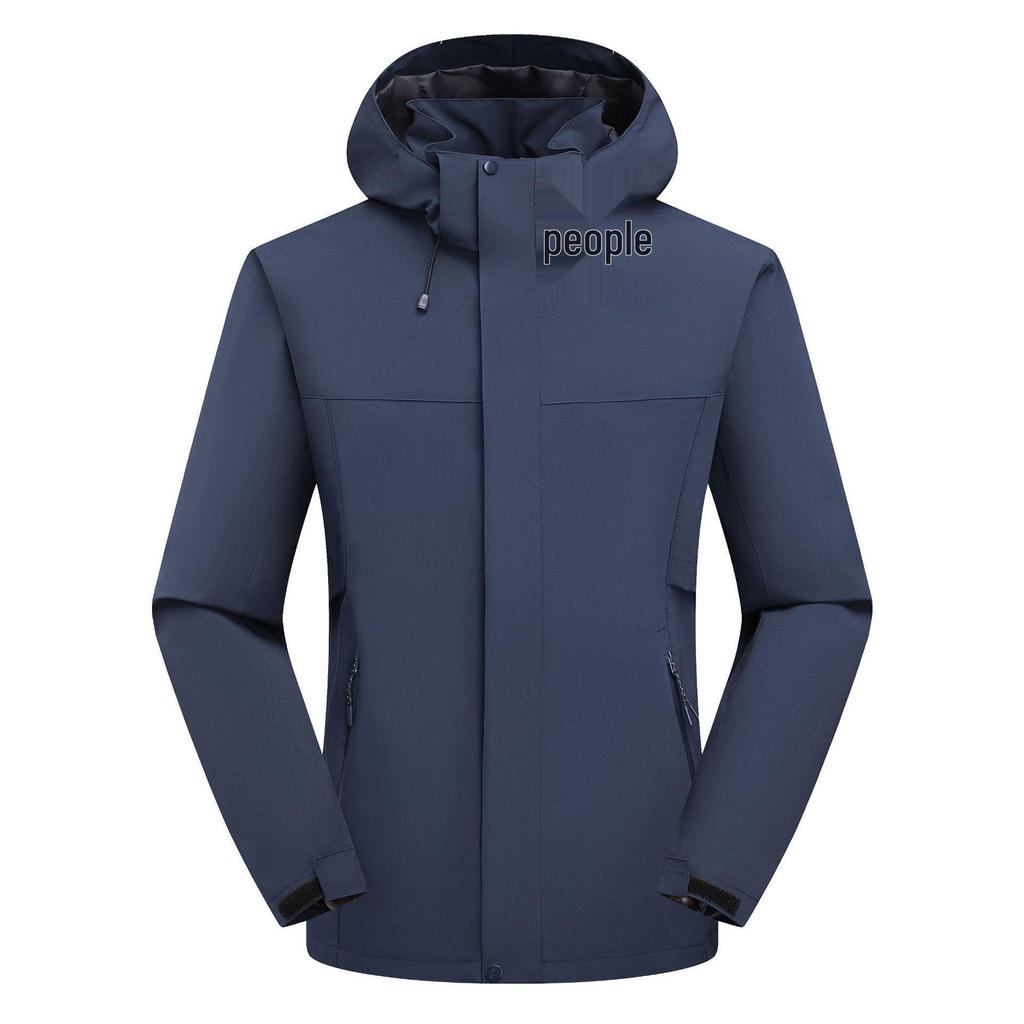 Wanbo Long Outdoor 3-in-1 Jacket with Detachable Down Liner, Unisex Windproof & Waterproof Mountaineering Wear.