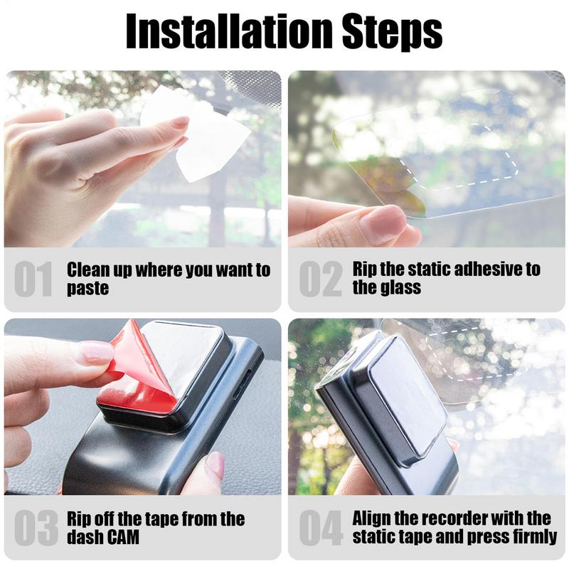 Пленка на лобовое стекло для наклеек 6 шт. Клейкие электростатические наклейки для видеорегистратора. Прозрачная пленка для экрана лобового стекла.