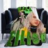 Эстетичный бутлег B-Billies Eilish Хип-хоп одеяло флис украшение Супер теплое покрывало для дивана, офиса, покрывало для кровати