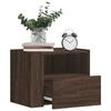 VidaXL Wall-mounted Bedside Table Brown Oak 45x30x35 Cm, Storage Cabinet, Hanging Wall Cabinet, Storage Cabinet 848323