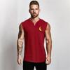 Men's Wide Shoulder Vest V-Neck Youth Sports Slim Bottoming Top Fitness Casual Sleeveless T-Shirt