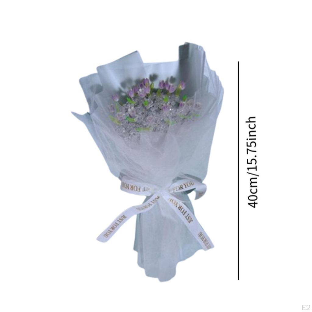 DIY Моделирование Тюльпаны Цветочный Букет Цветочная Композиция Поделки Реалистичный Вид Незаконченный