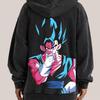 Ретро-худи Dragon Ball Goku, тяжелое - Винтажное, свободного кроя, японская аниме-толстовка, стирка водой, для осени/зимы