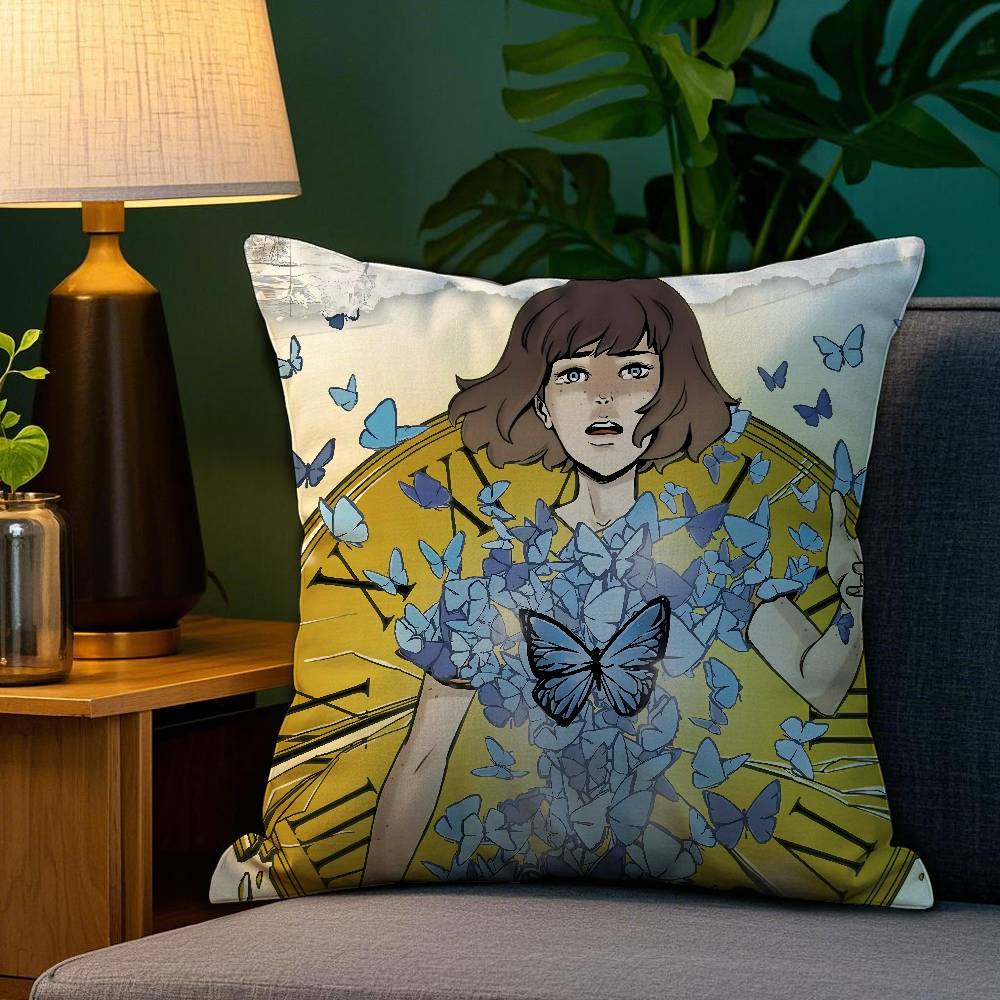 Life Is S-Strange Pillow Case Plush Fabric Soft Double Sided Print Sofa Cushion Cover Throw Pillow Covers