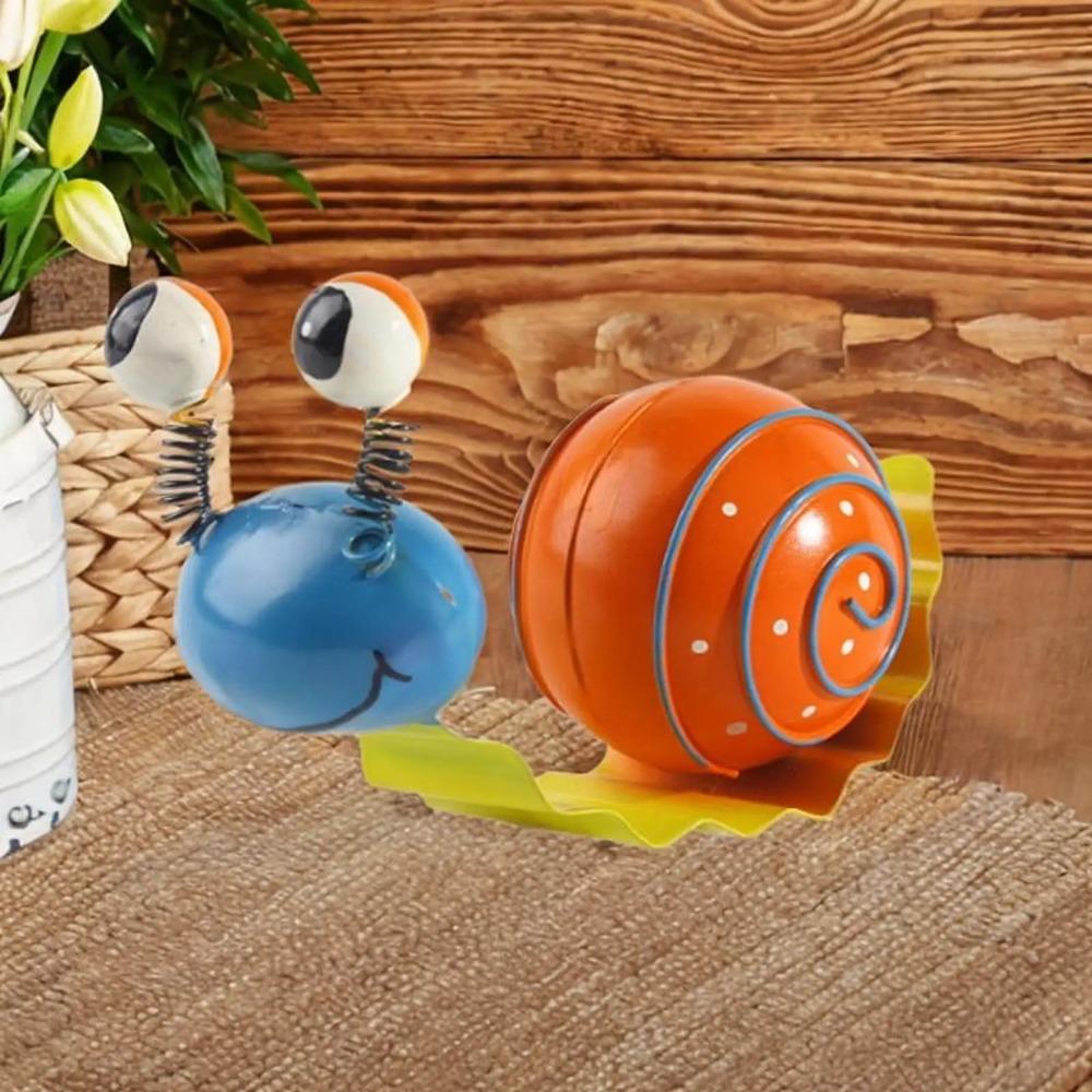 Подвесное украшение Железное искусство Улитка Металлические изделия Раскрашенная улитка Милая улитка Садовый декор Искусство для двора