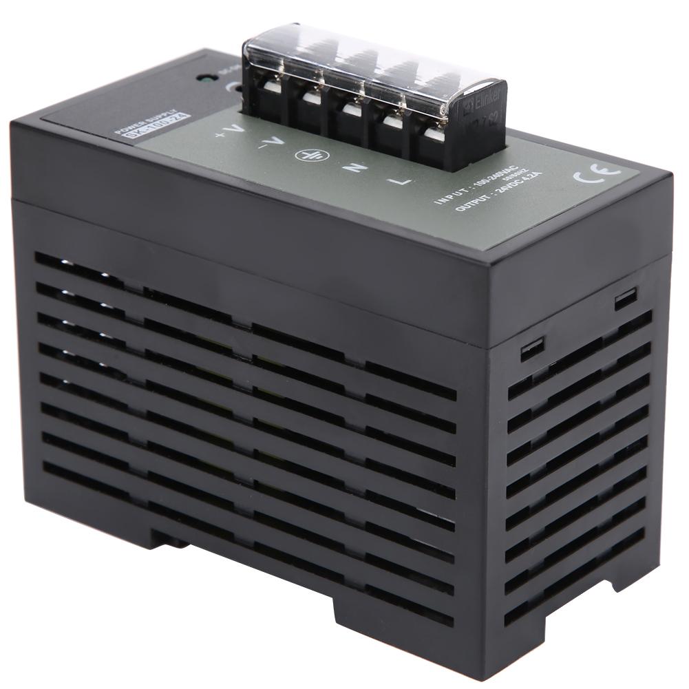 Импульсный источник питания для монтажа на DIN-рейку, промышленного класса, регулируемый переключатель SK?100?24 100?240 В переменного тока