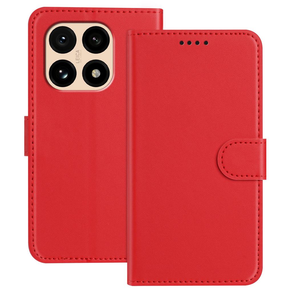 Для Xiaomi 15T Кожаный чехол Кошелек Подставка Однотонный Противоударный Чехол для телефона