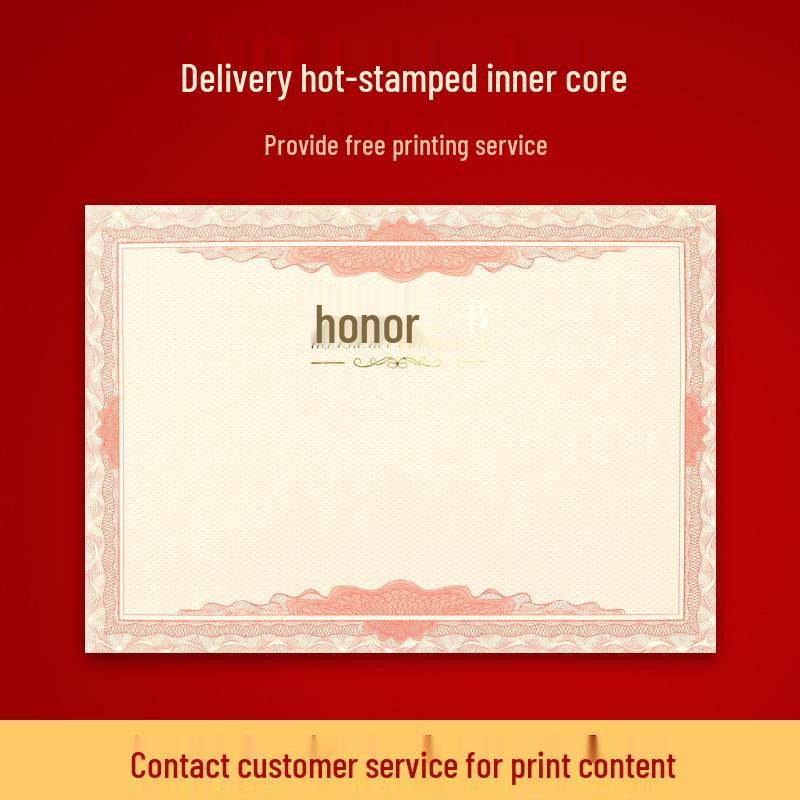 Сертификат награждения с тиснением в виде ракушки: Письмо о назначении и обучении сотрудника