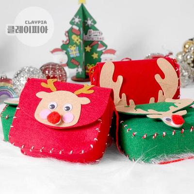 Набор для самостоятельного изготовления Art Box/Claypia, рождественское фетровое одеяло, сумка-перекресток