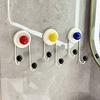 3Pcs Wall Hanging Punch Free Wall Hooks Traceless Shower Hooks Towel/Coat Hooks  Door Entrance