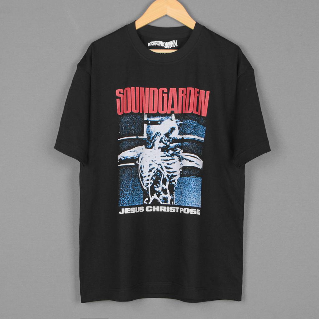 Soundgarden T-Shirt Jesus Christ Pose Alternative Rock Grunge Band Sub Pop Alice in Chains Short Sleeves Men's Shirt