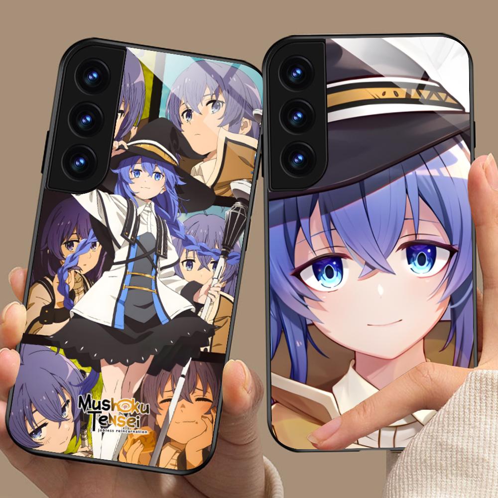 Чехол для мобильного телефона Mushoku Tensei Roxy для Samsung Galaxy S26 S25 S24 S23 S22 S21 S20 Note20 Plus FE Ultra Стеклянный Цветной Чехол