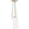 Outdoor Gas Heater Umbrella Steel White 12 kW Set
