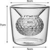 Golf Whiskey Glass, Golf Whiskey Glasses For Men, Golf Gifts For Mens Golfers, Whiskey Glass With Golf Ball Shape Embedded
