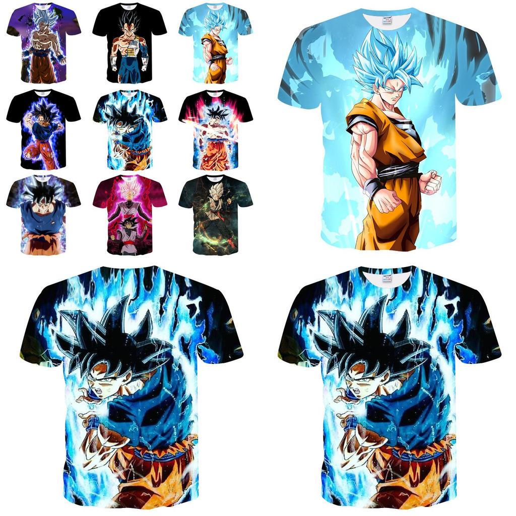 3d Mens Womens Print Dragon Ball Z Vegeta Goku Tshirts Casual Tees Shirts Anime